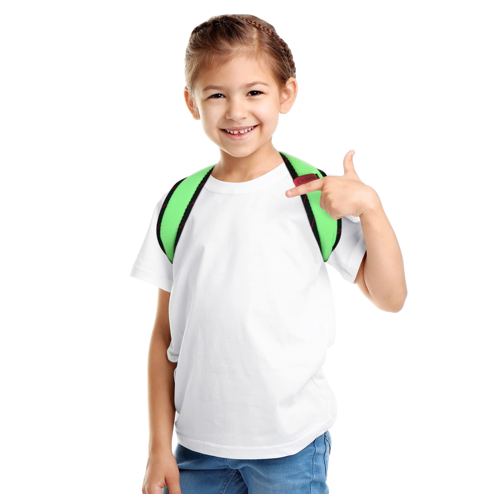 Kids Clavicle Support Posture Corrector Brace / ACJB2407-GRN