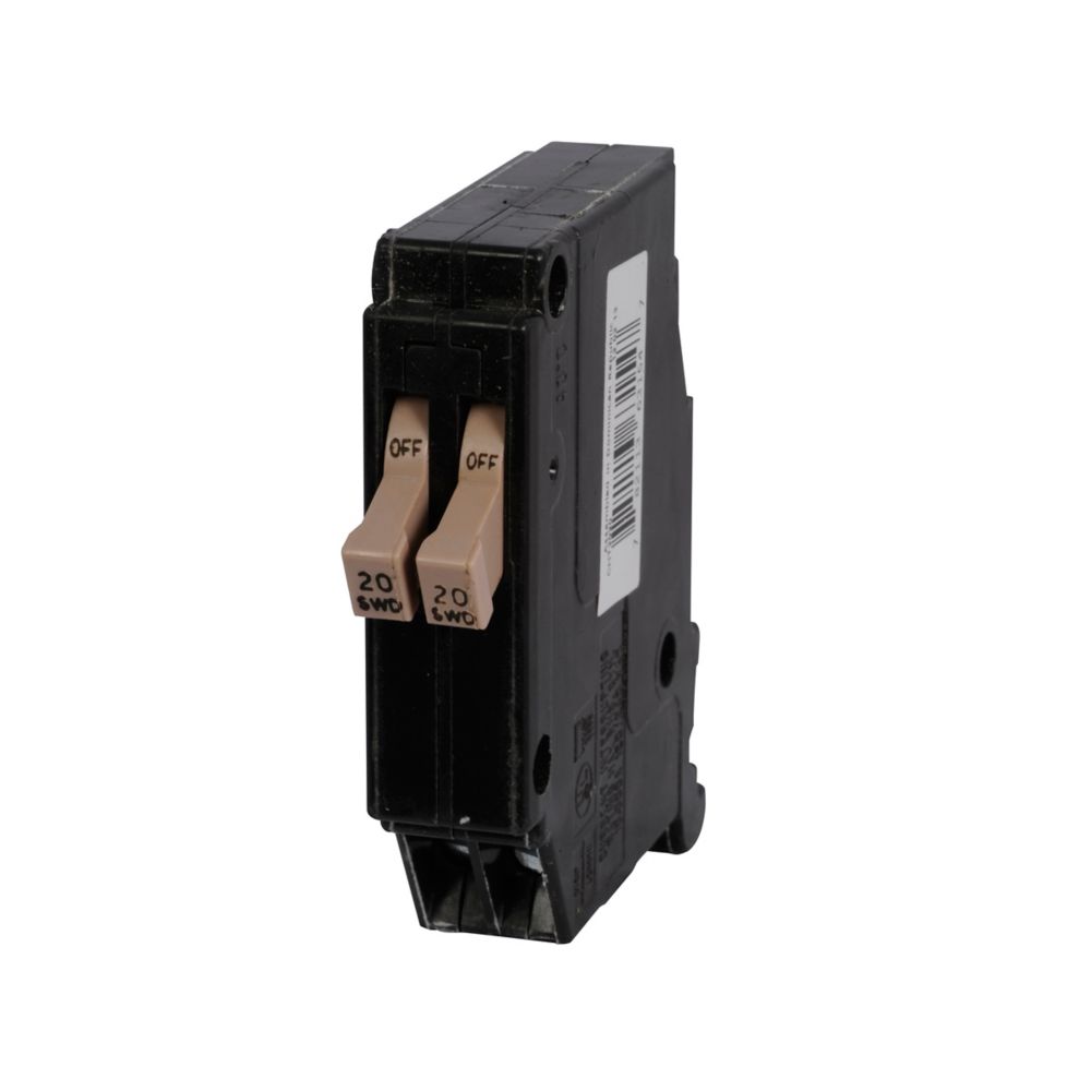 Eaton CHT2020 1-Pole 20-Amp Twin Circuit Breaker