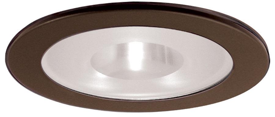 Elco EL915 4 Shower Trim with Frosted Pinhole Glass - Black Ring