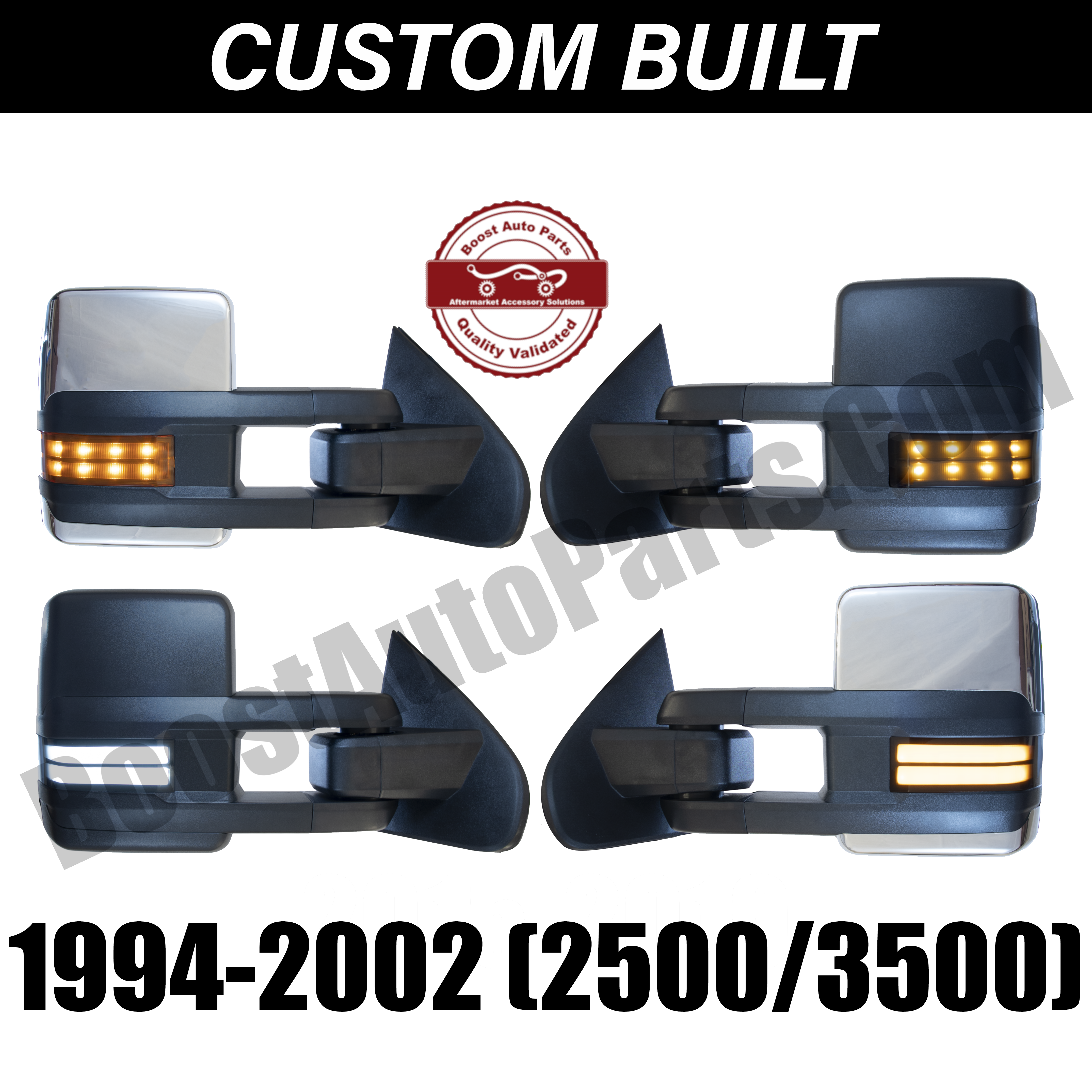 GM Style Dodge Ram 2500/3500 Tow Mirrors (1994-2002) - Style 2