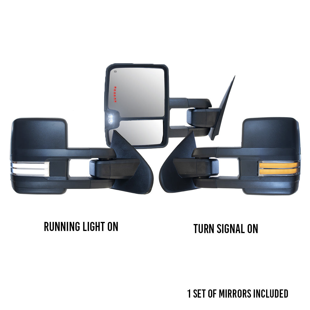 GM Style Dodge Ram 2500/3500 Tow Mirrors (1994-2002) - Style 2