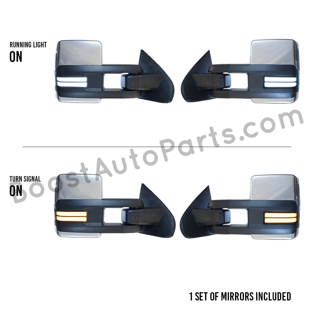 GM Style Dodge Ram 2500/3500 Tow Mirrors (1994-2002) - Style 2