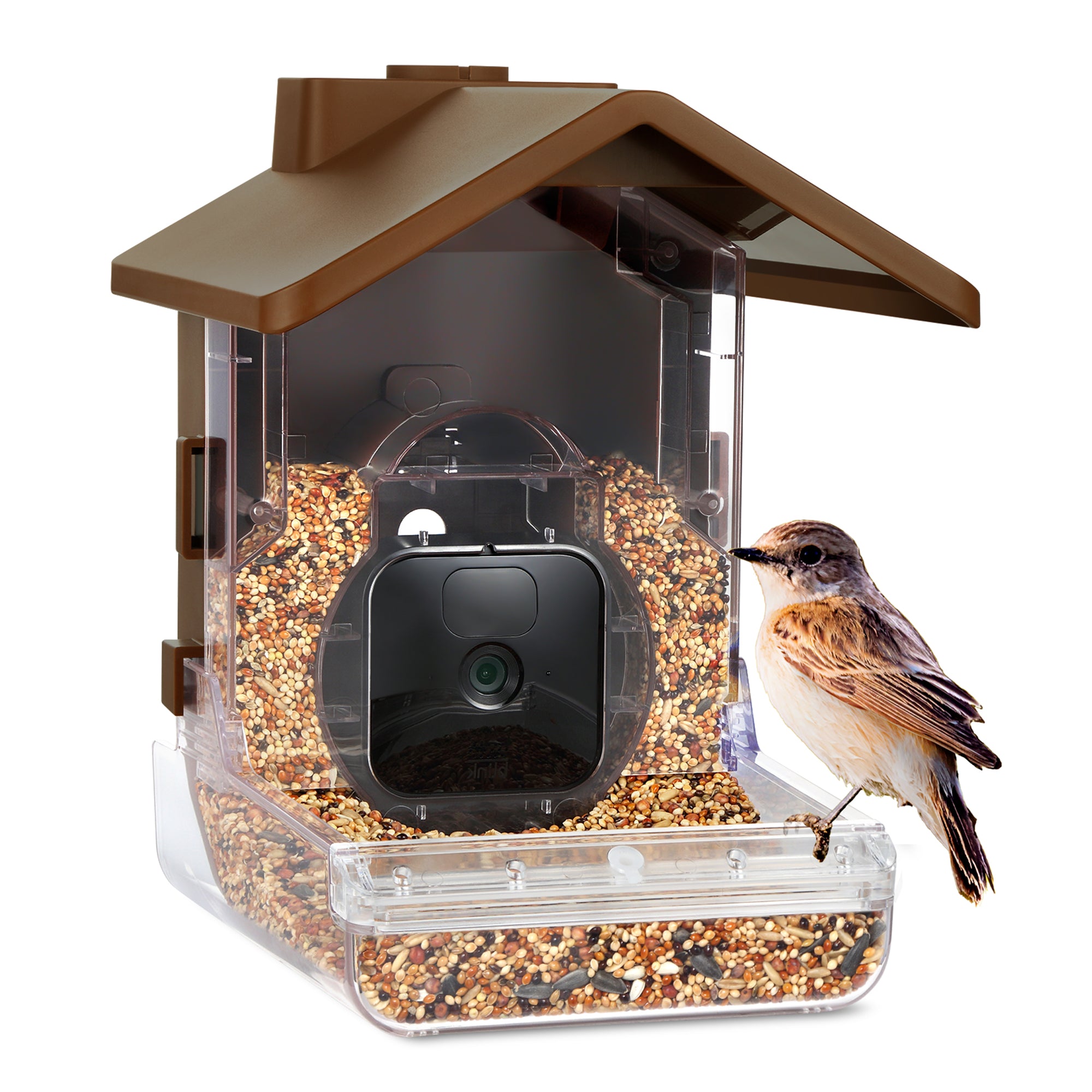 Ring Stick Up Cam (Battery) + Wasserstein Bird Feeder Camera Case Bundle