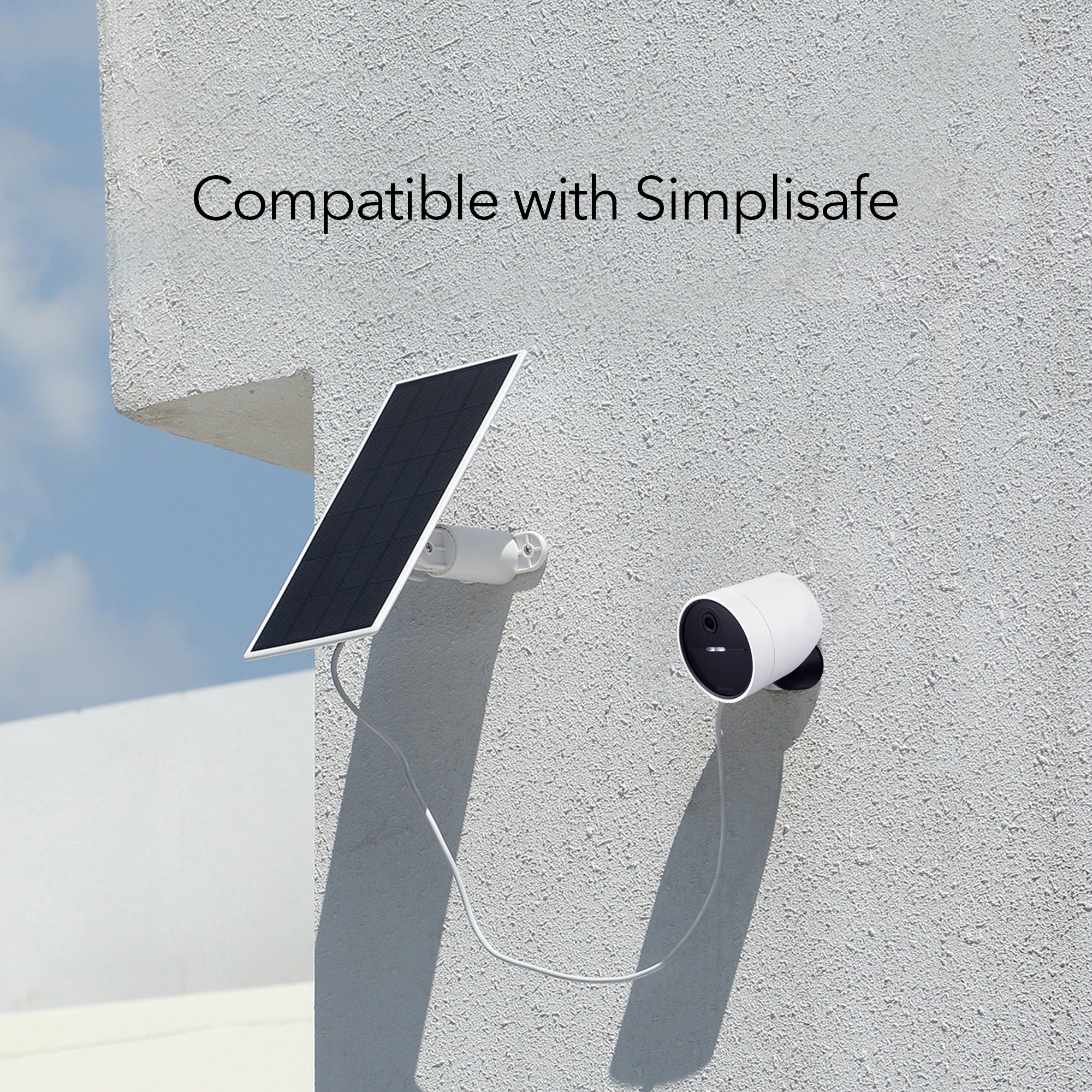 Wasserstein Solar Panel for Simplisafe Wireless Outdoor Security Cam