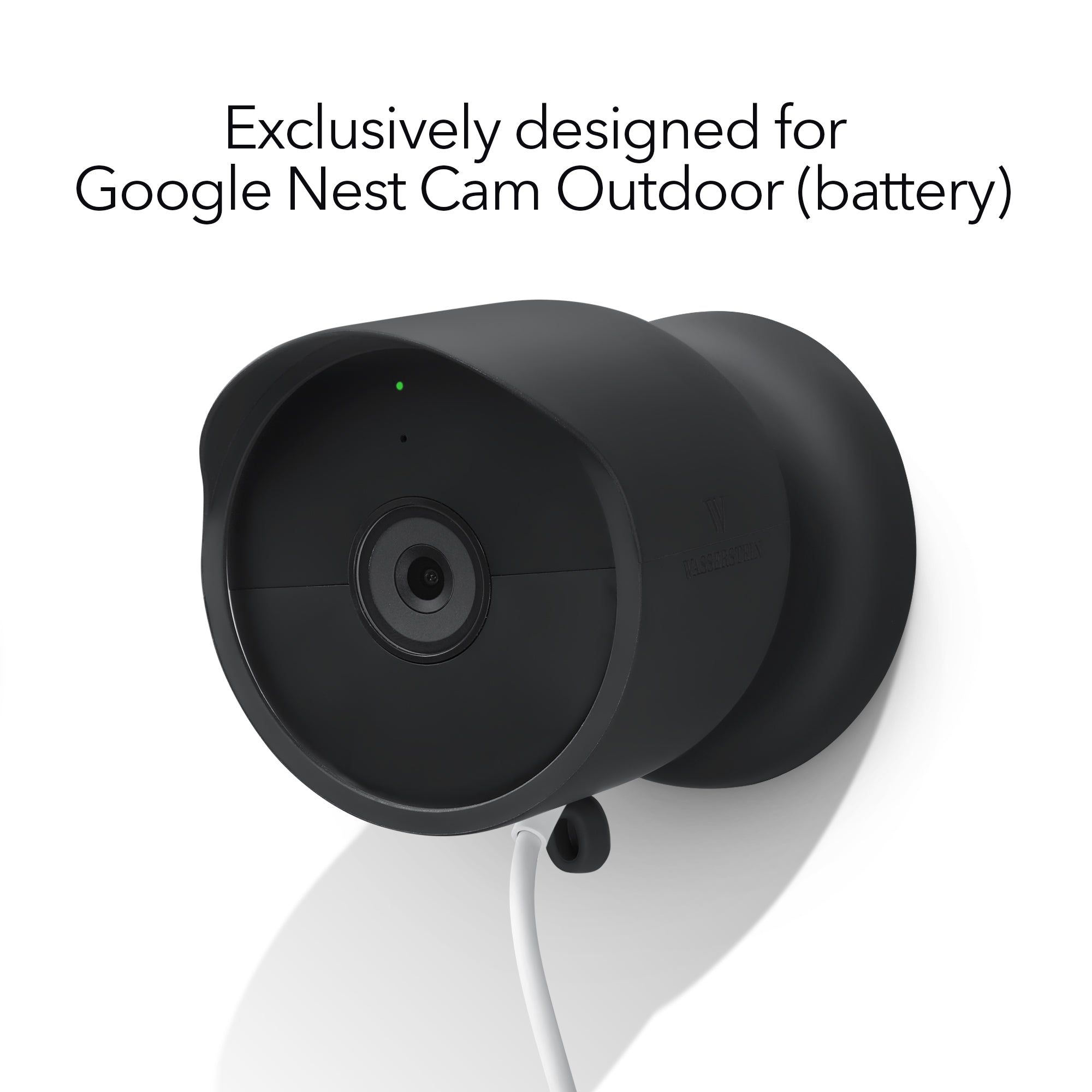 Wasserstein Camera Cover for Google Nest Cam (Battery) | Made for Google