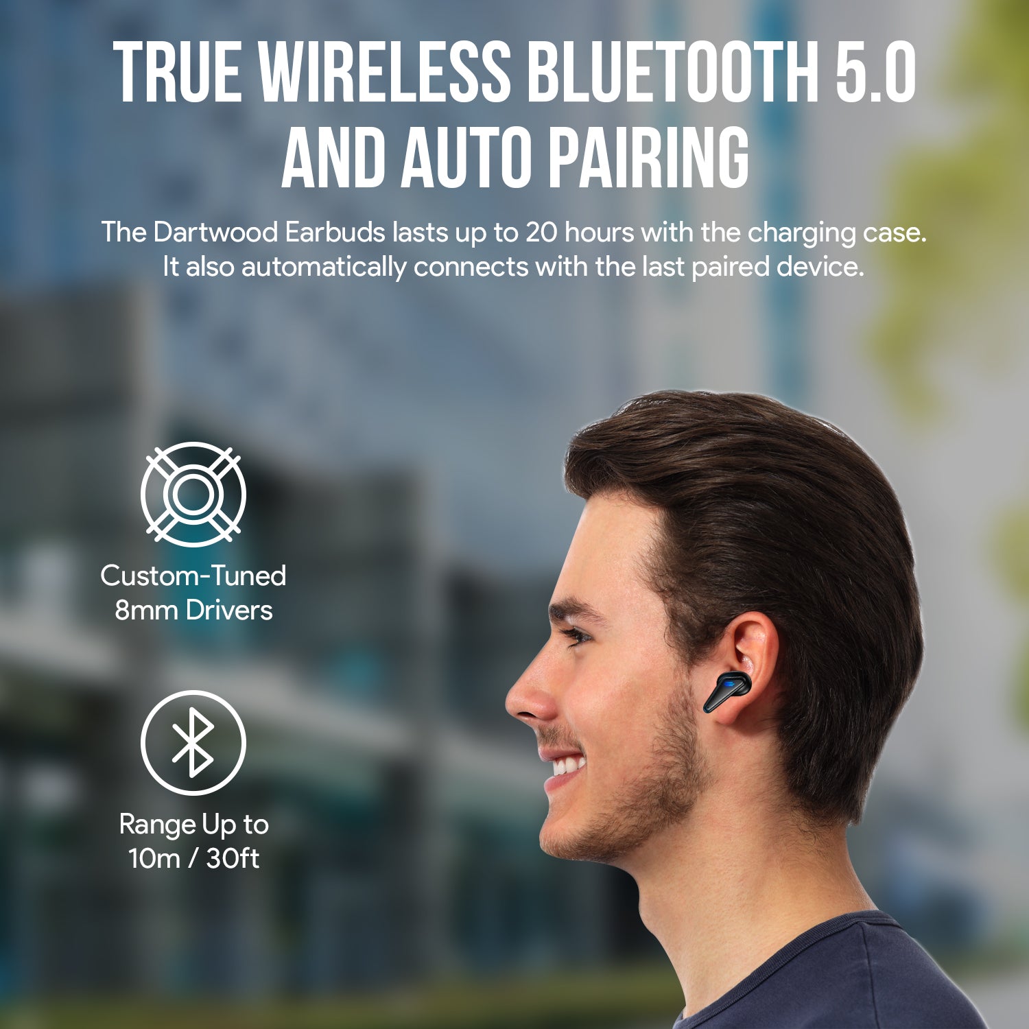 Dartwood True Wireless Gaming Earbuds | Ultra-Low Latency | Quick Bluetooth