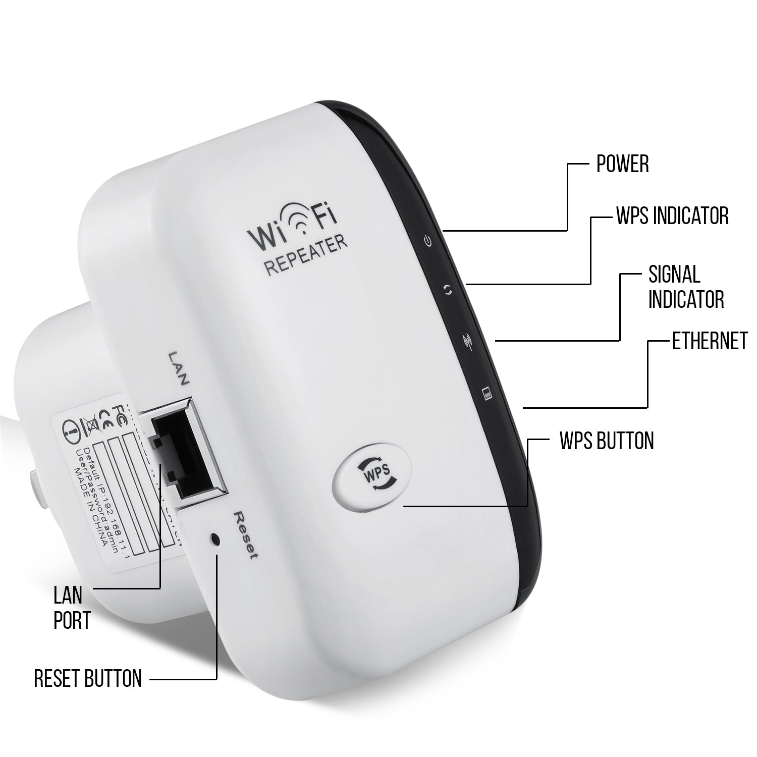 Dartwood Wi-Fi Extender & Booster | Coverage up to 1000 sq.ft | Up to 10 Devices