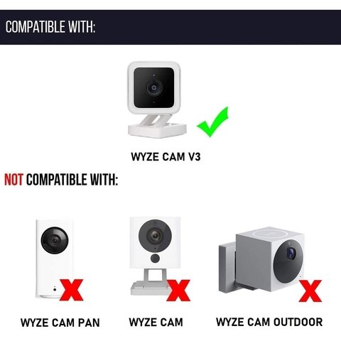 Wasserstein AC Outlet Wall Mount for Wyze Cam V3