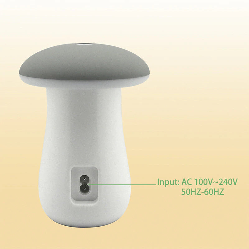 5-Ports USB Charger Charge 3.0 Technology with with Mushroom Lamp