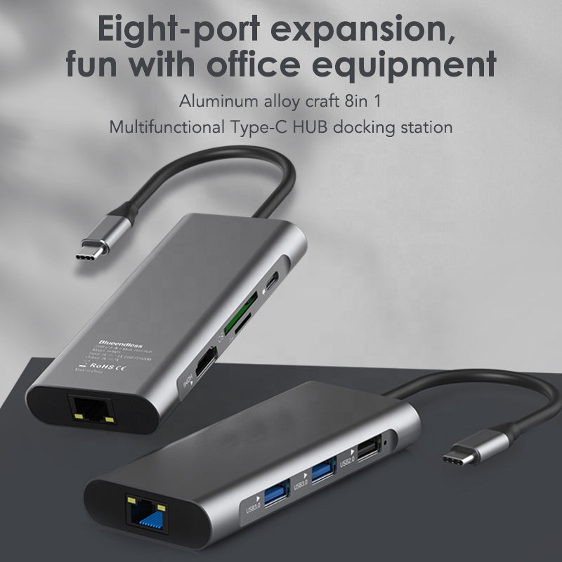 navor 8-IN-1 USB C Hub for MacBook (Above 2016), Thunderbolt 3/4, Huawei, Samsung and More