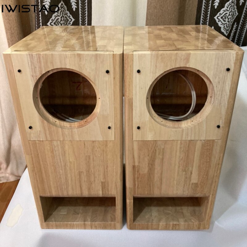 IWISTAO HIFI Speaker Empty Cabinet 1 PC 6.5 Inches Finished Labyrinth Structure Solid Wood for Full Range Speakers Unit DIY