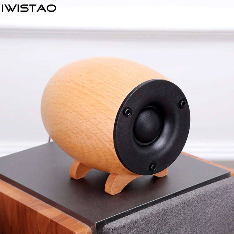 IWISTAO Solid Wood Tweeter Speaker Retro Wood Professional Super High Frequency Compensation Independent Cabinet HIFI Audio DIY