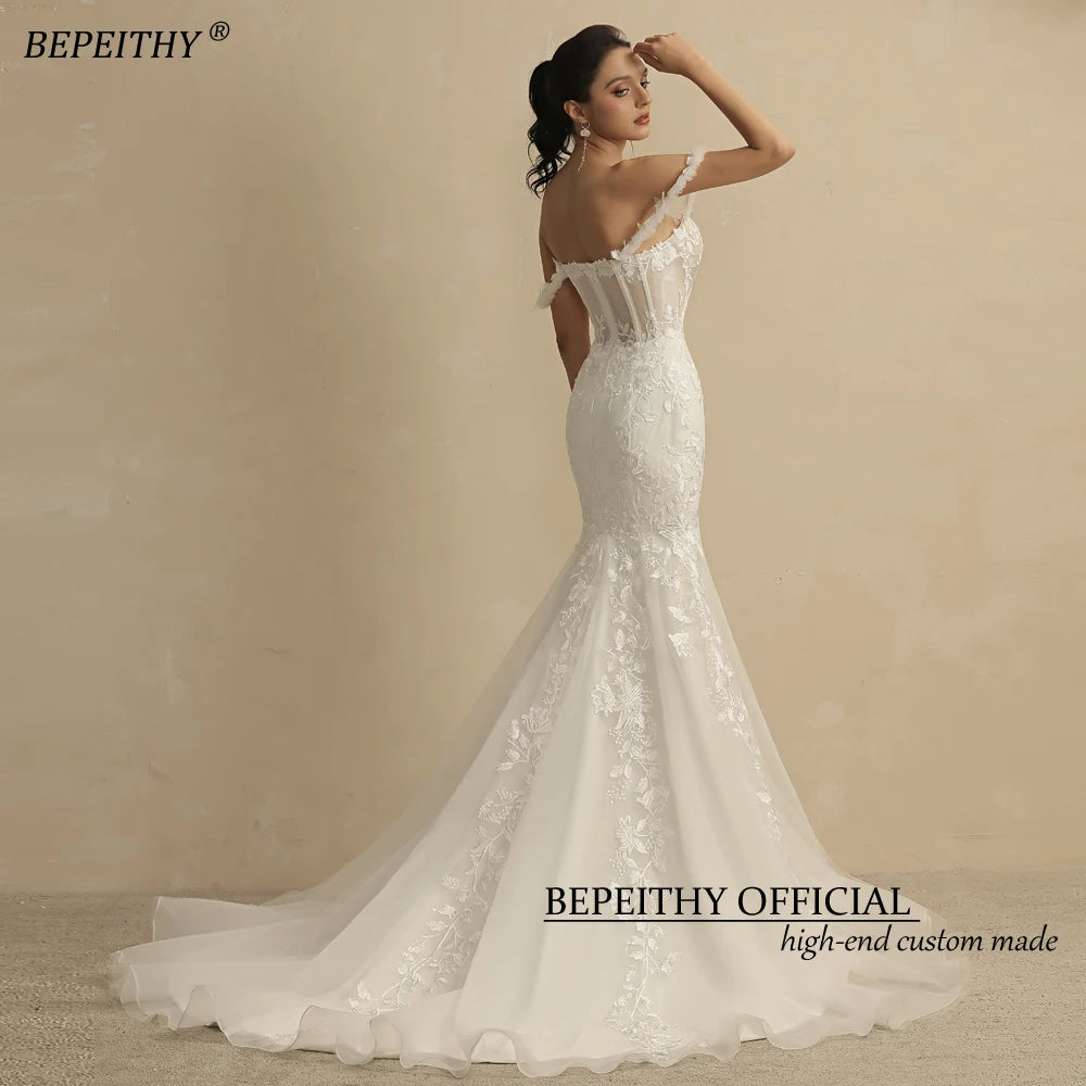 Ivory Wedding Dresses Long Train