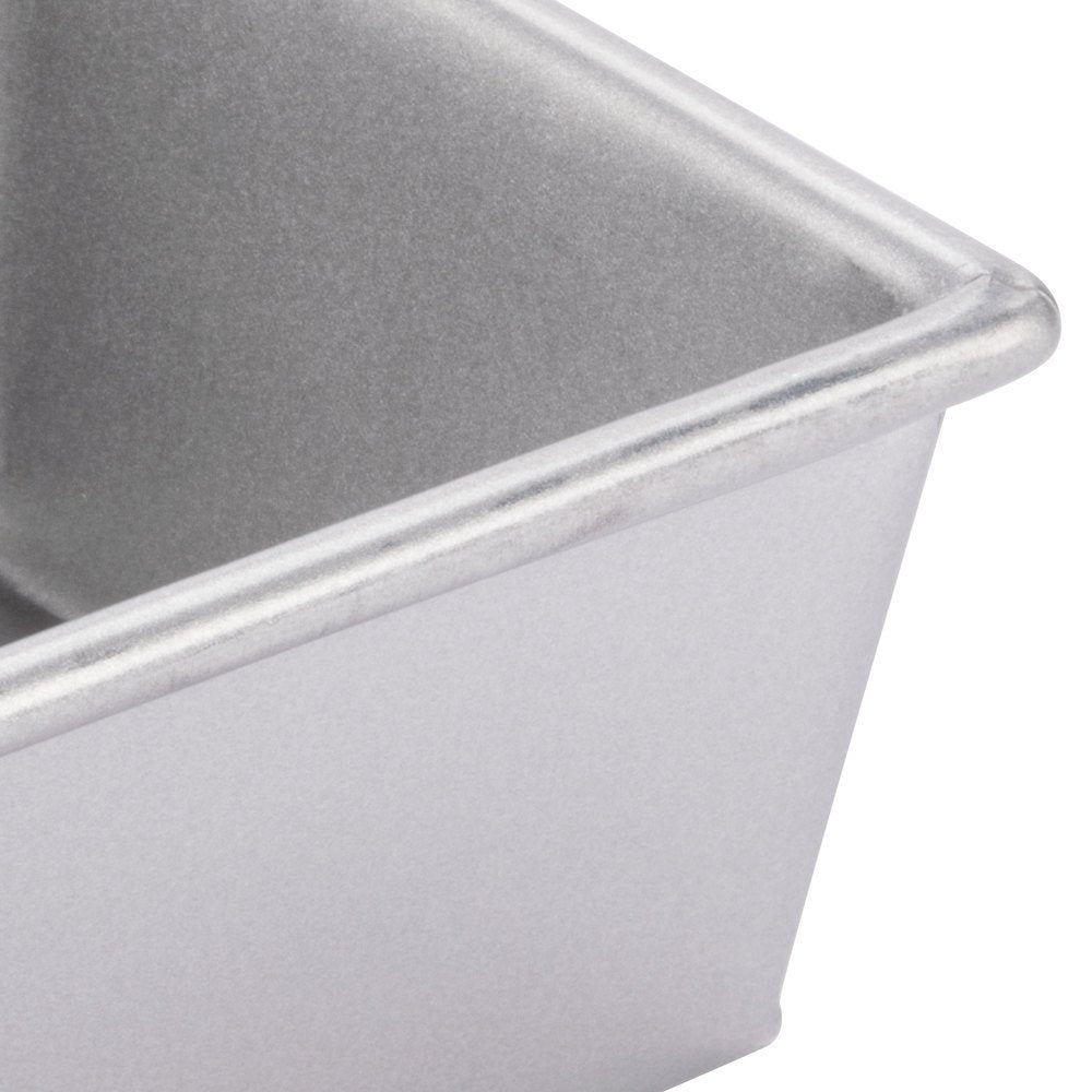 1 Lb. Glazed Aluminized Steel Bread Loaf Pan - 8 1/2