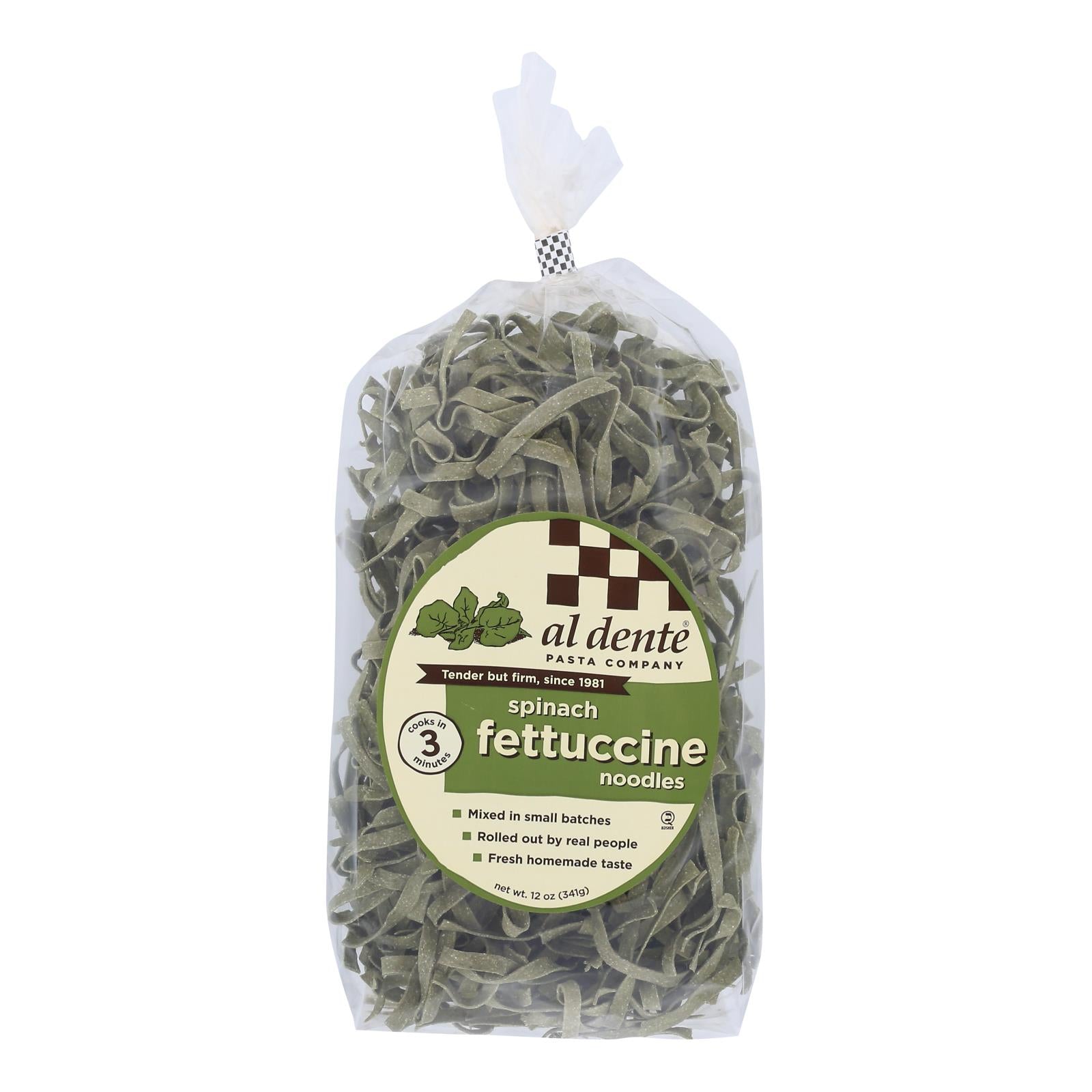 Al Dente - Fettuccine - Spinach - 12 Oz. - Qty. 6