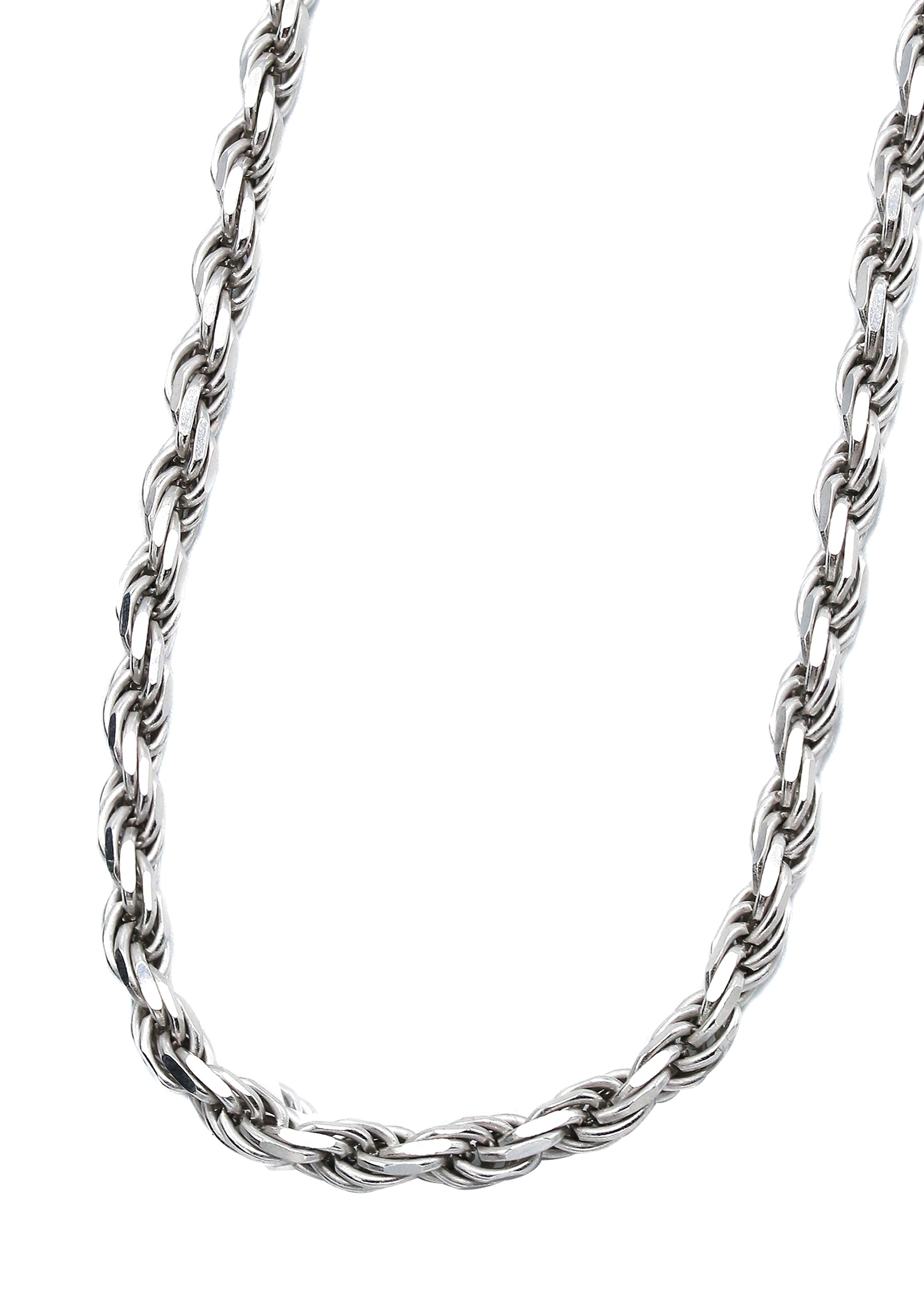 Silver Chain - Mens White Chain / Rope Chain / 3.5 MM