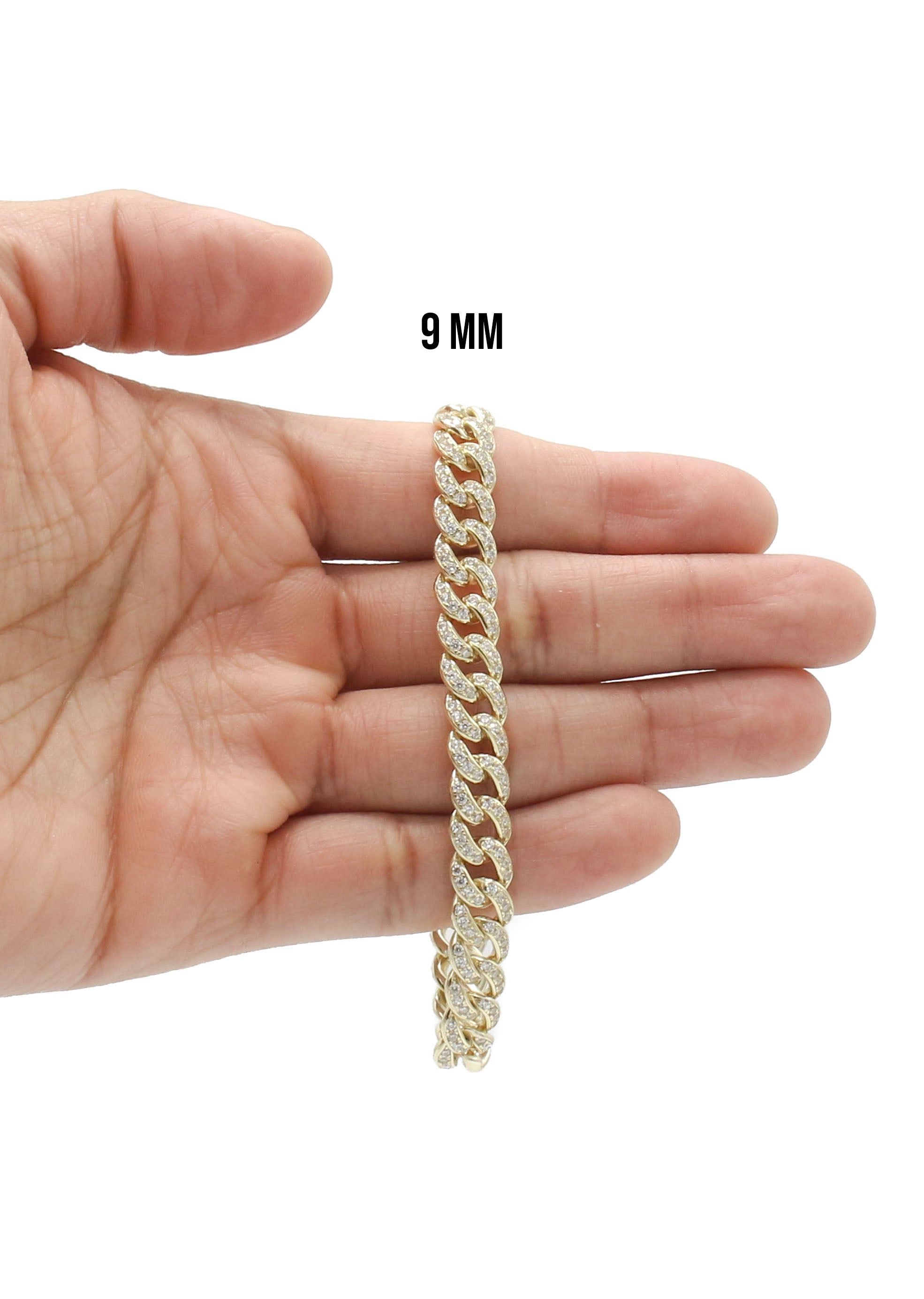 Silver Gold Ice Miami Cuban Link Bracelet