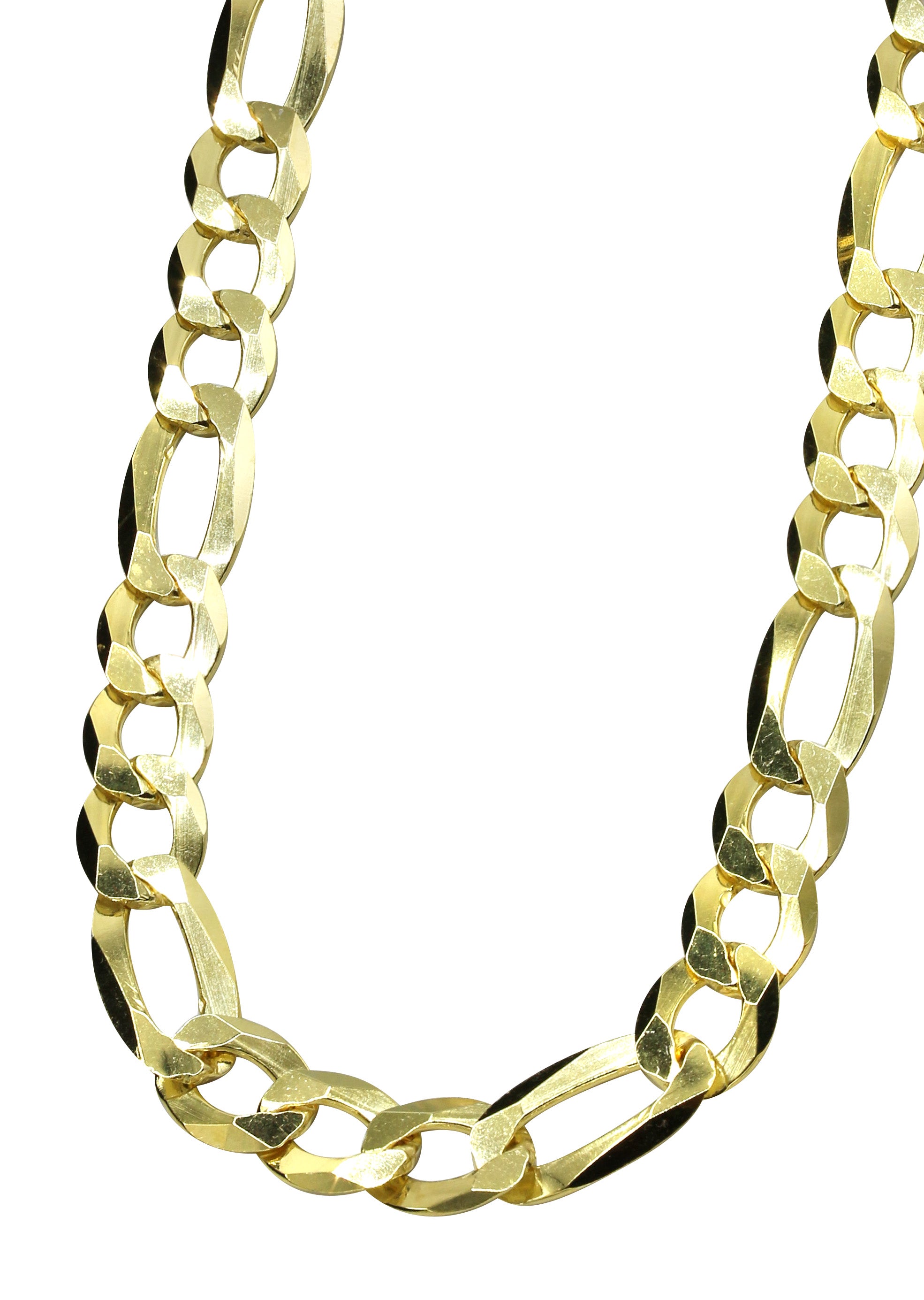 Silver Chain - Mens Gold Chain / Figaro Chain