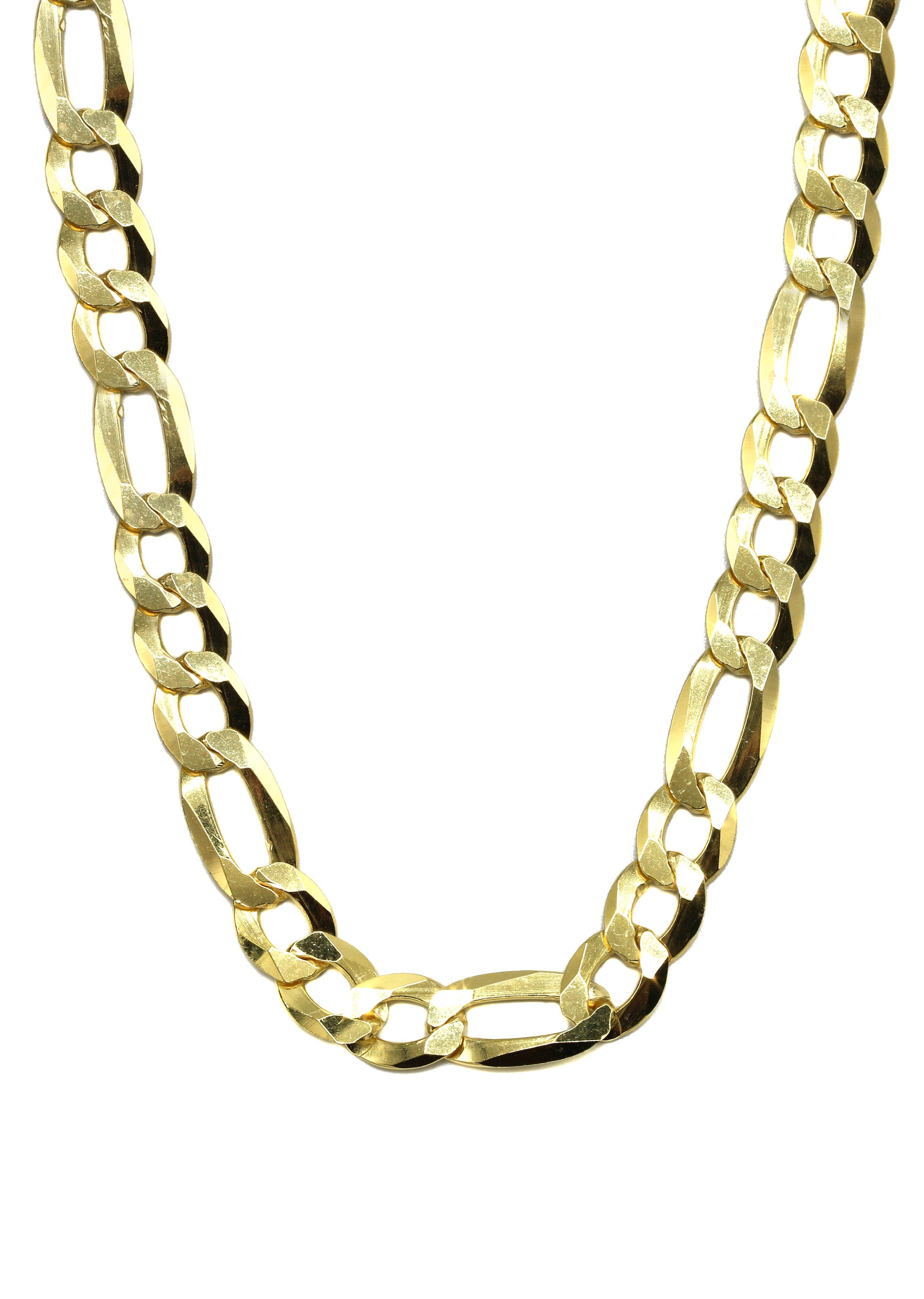 Silver Chain - Mens Gold Chain / Figaro Chain