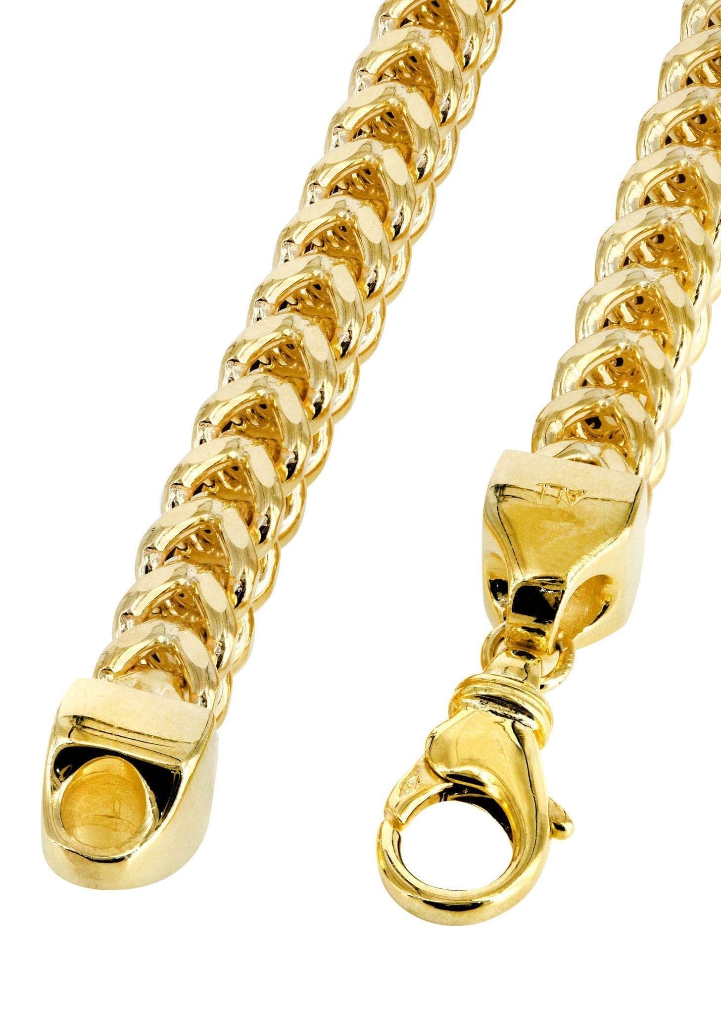 Gold Chain - Womens 10K/14K Yellow Hollow Franco Chain