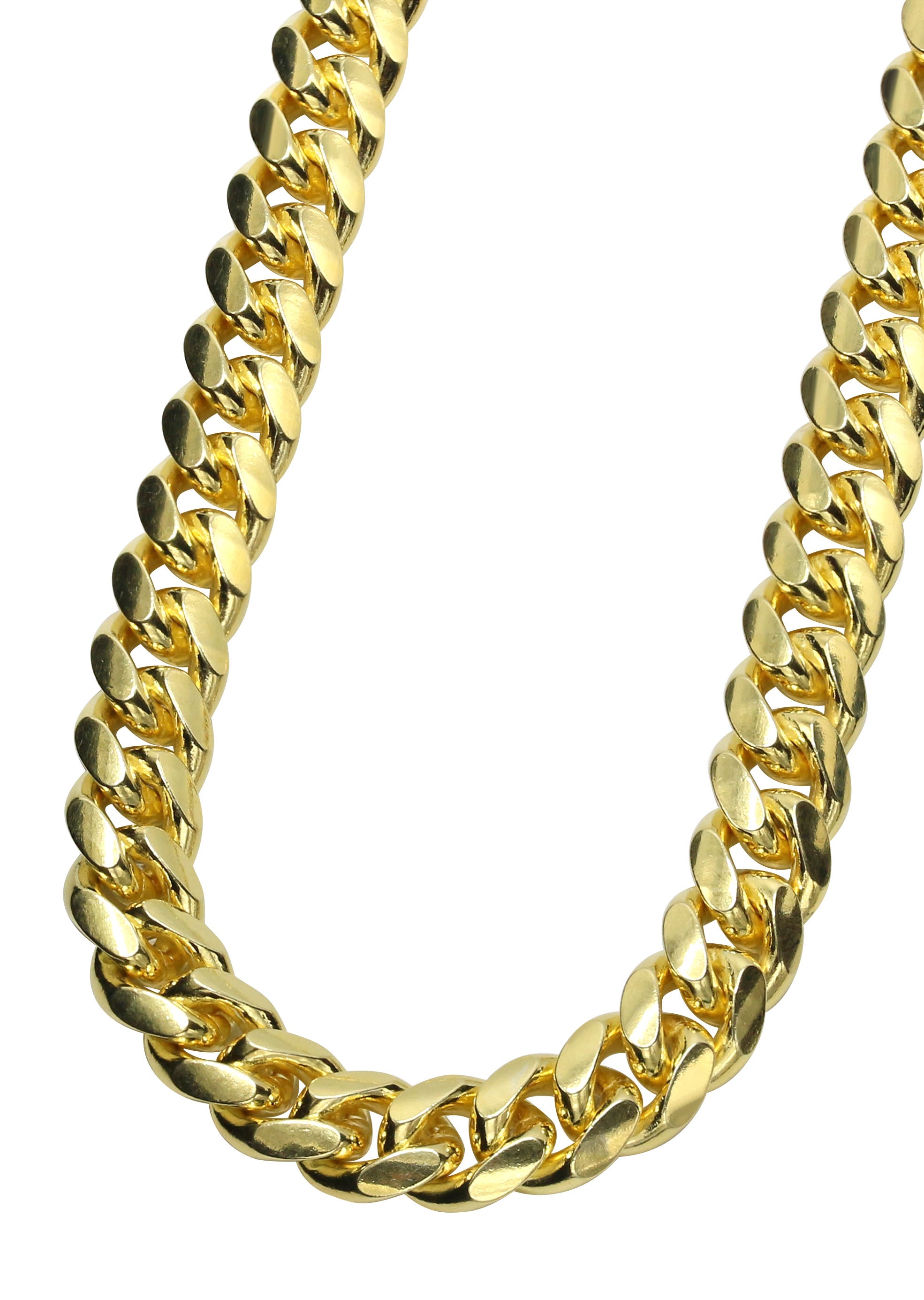 Silver Chain - Mens Gold Chain / Miami Cuban Link Chain / 7 MM