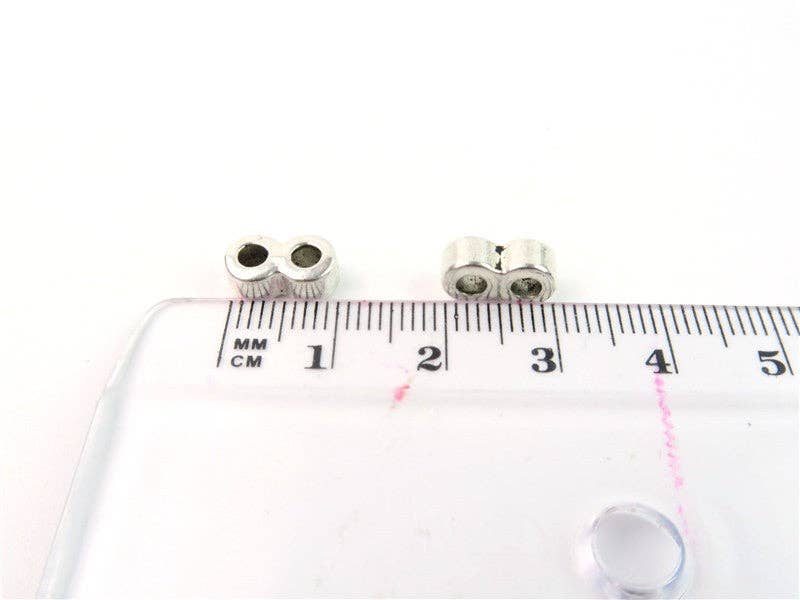 20pcs For 3MM round cord 2 Strand separator connectors Jewelry Findings & Components D-5-3-26