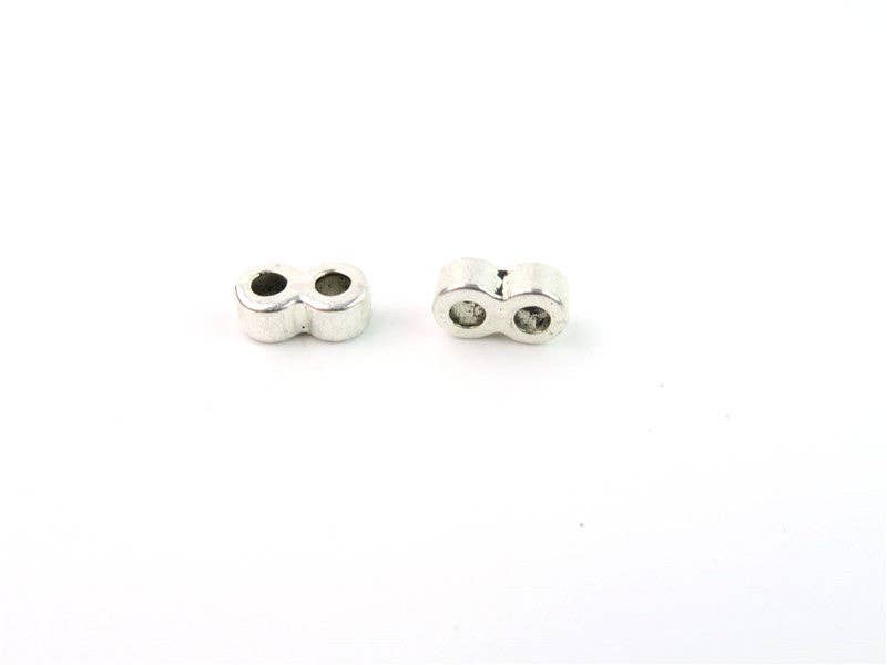 20pcs For 3MM round cord 2 Strand separator connectors Jewelry Findings & Components D-5-3-26