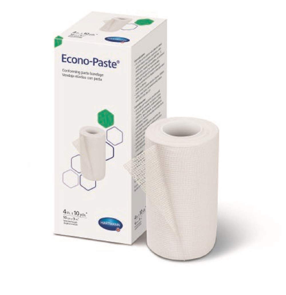 Hartmann Econo-Paste 47400000 - Unna Boot Bandage, Zinc Oxide Paste, Knitted Gauze, Latex-Free, NonSterile, White - 4
