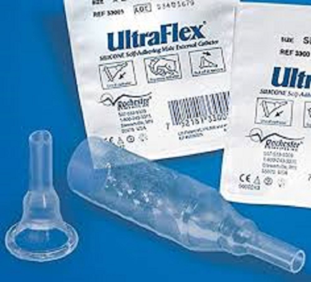 Bard UltraFlex Male External Catheter 33103 - Silicone, Self Adhering, Latex-free, Breathable, Non-Sterile - 32 mm Intermediate, Pack of 10