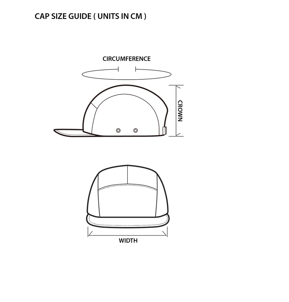 Cap Size Guide CAP SIZE GUIDE - Nilmance