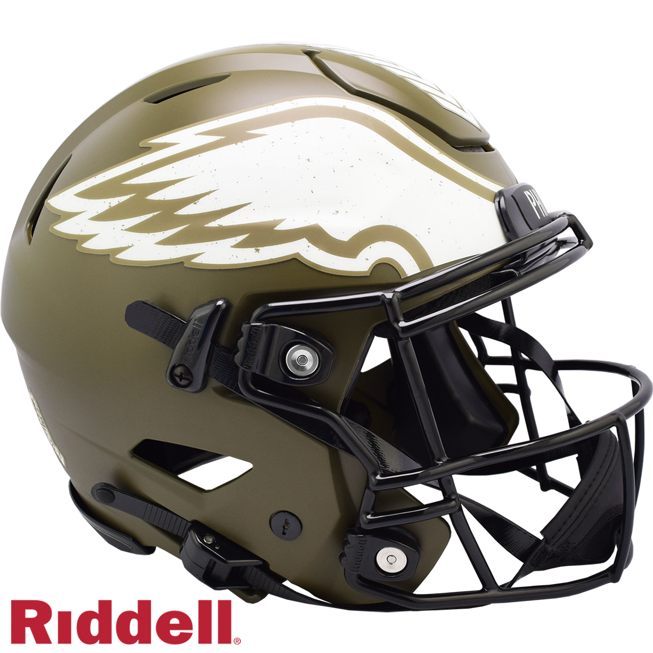 Philadelphia Eagles Helmet Riddell Authentic Full Size SpeedFlex Style Salute To Service
