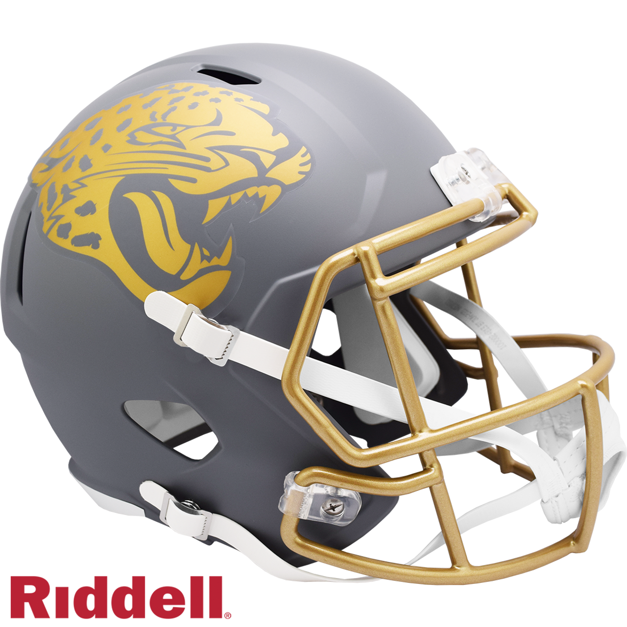 Jacksonville Jaguars Helmet Riddell Replica Full Size Speed Style Slate Alternate