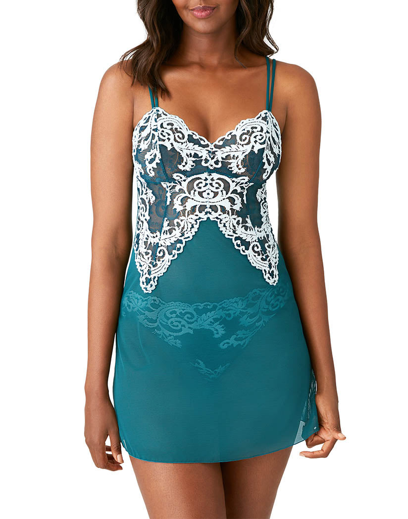 Wacoal Instant Icon Chemise Deep Teal/Glass Blue 814322