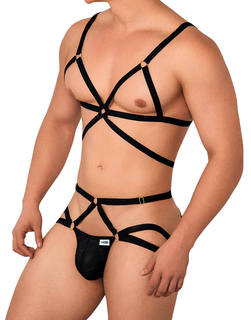 Candyman Harness Two Piece Set Black 99635