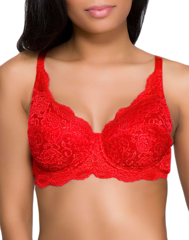 QT Intimates All Over The Lace Unlined Bra 5554Q