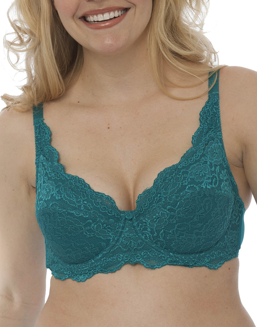 QT Intimates All Over The Lace Unlined Bra 5554Q