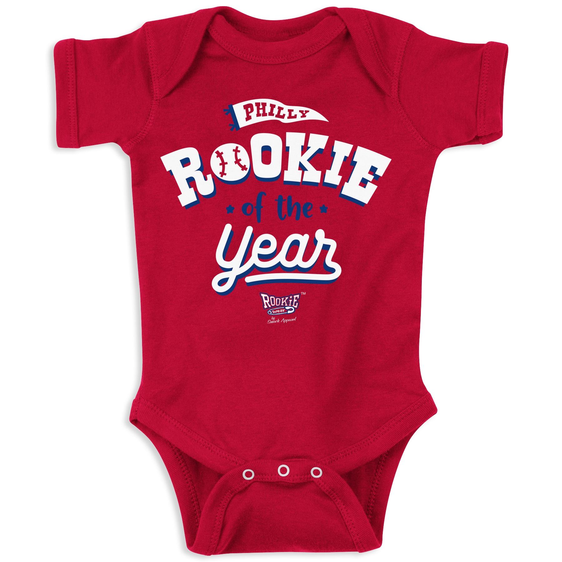 Rookie Of the Year Baby Apparel for Philadelphia Baseball Fans (NB-7T)
