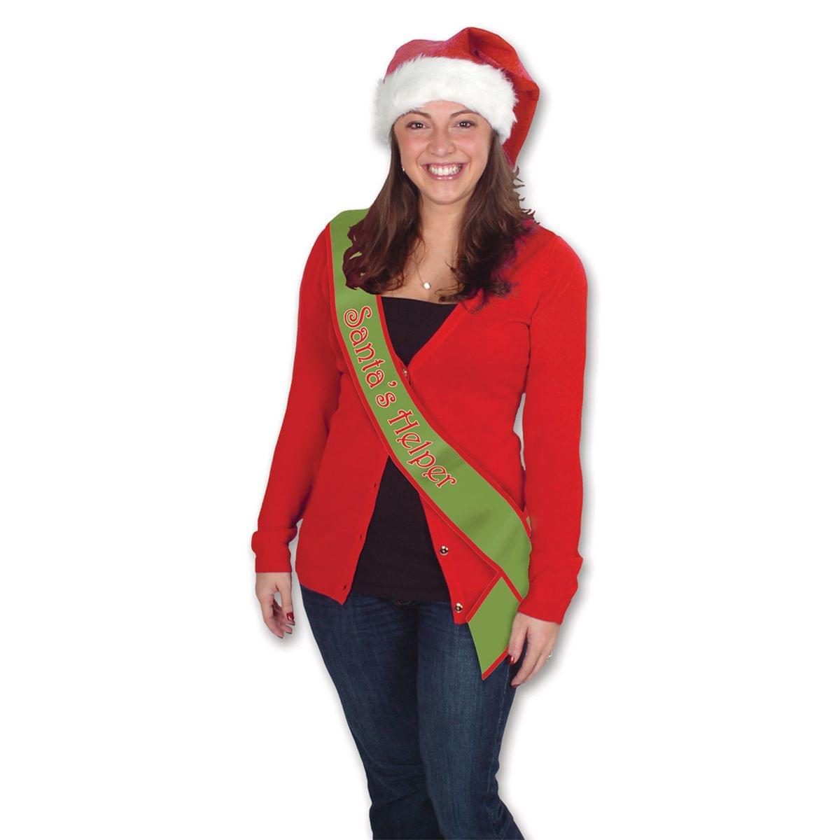 Santa Helper Satin Sash