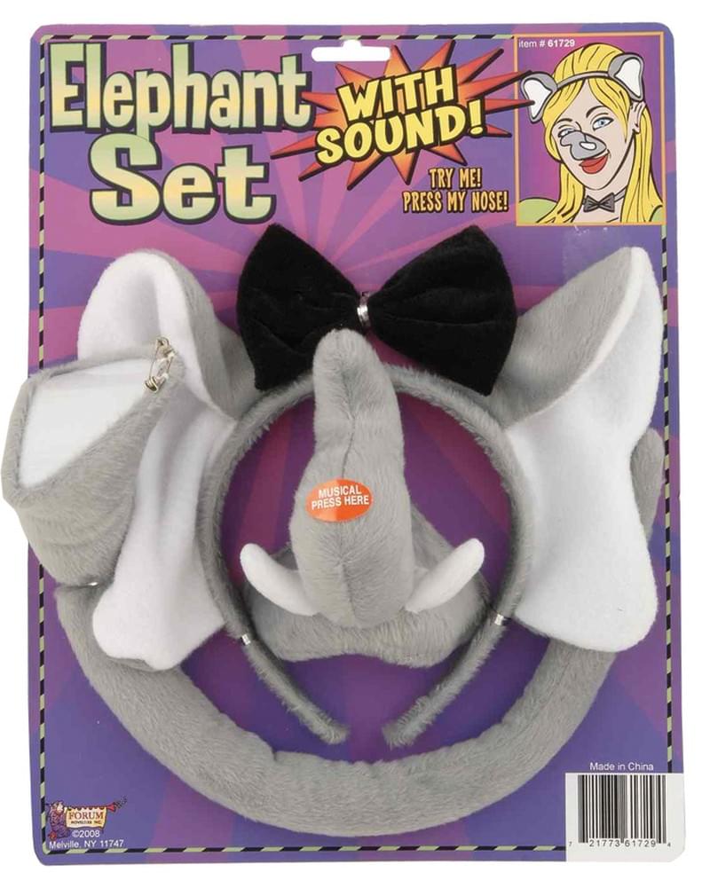 Elephant Costume Kit With Sound Child One Size