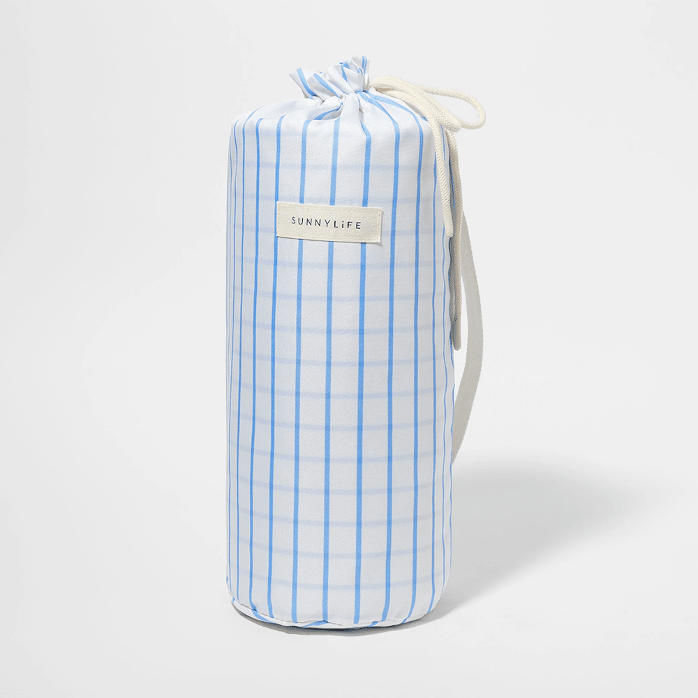 Beach & Picnic Blanket - Le Weekend Mid Blue-Cream