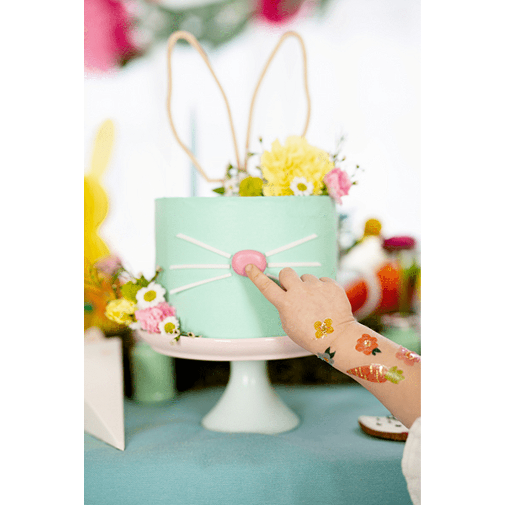 Bunny Ears Wooden Cake Topper