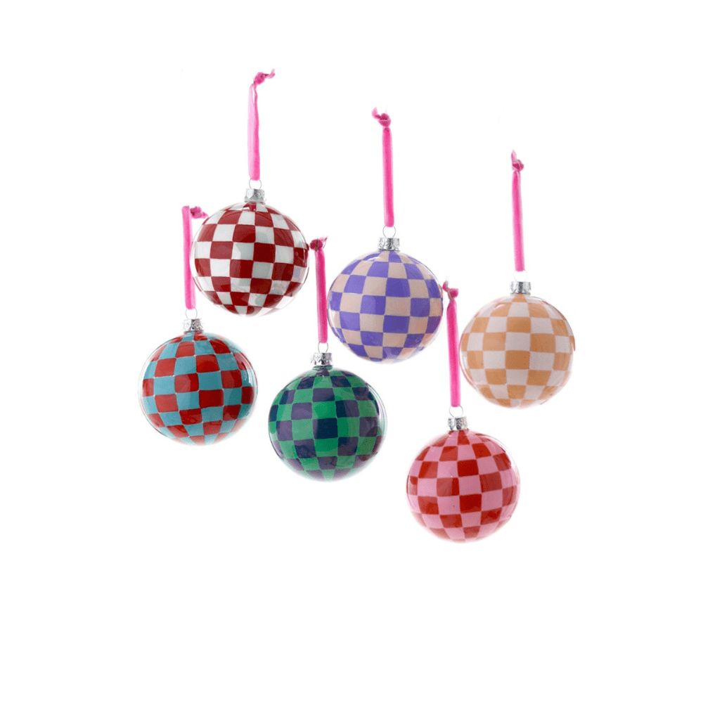 Large Checkered Baubles