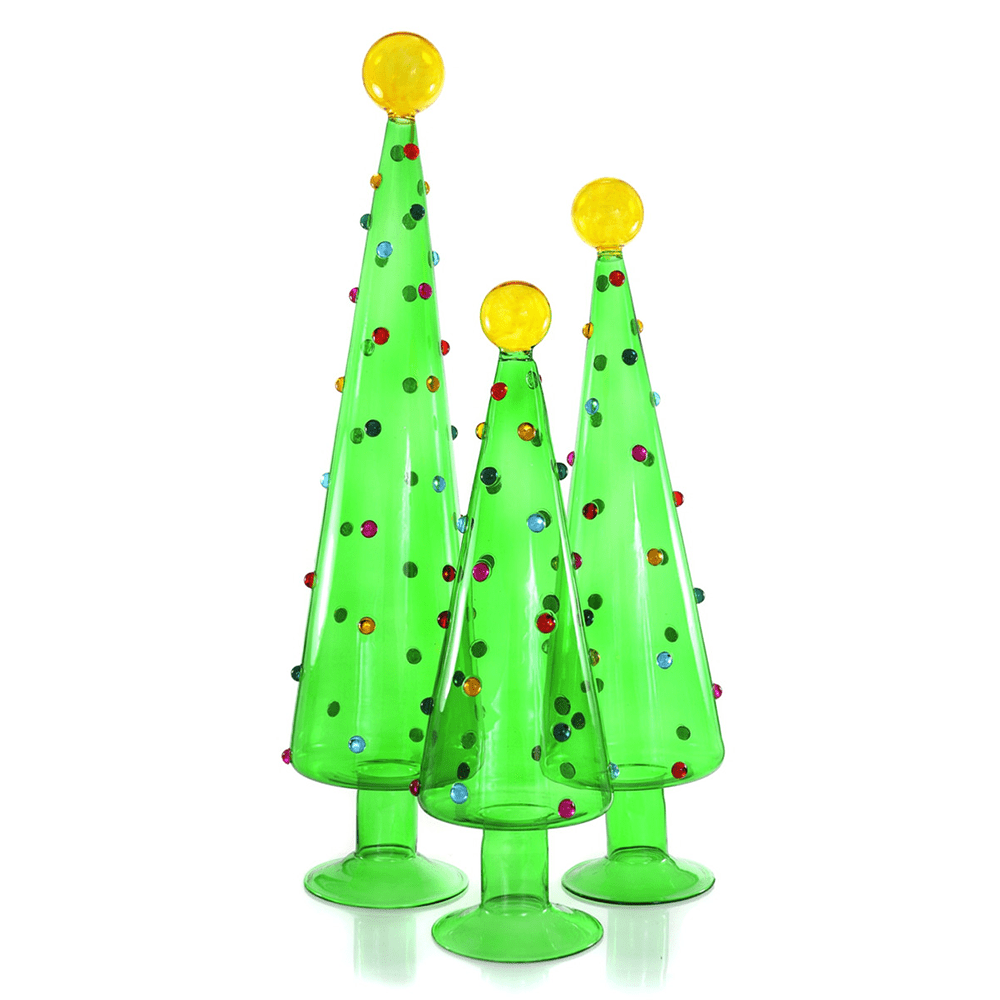 Dotted Tree Set - Translucent Green