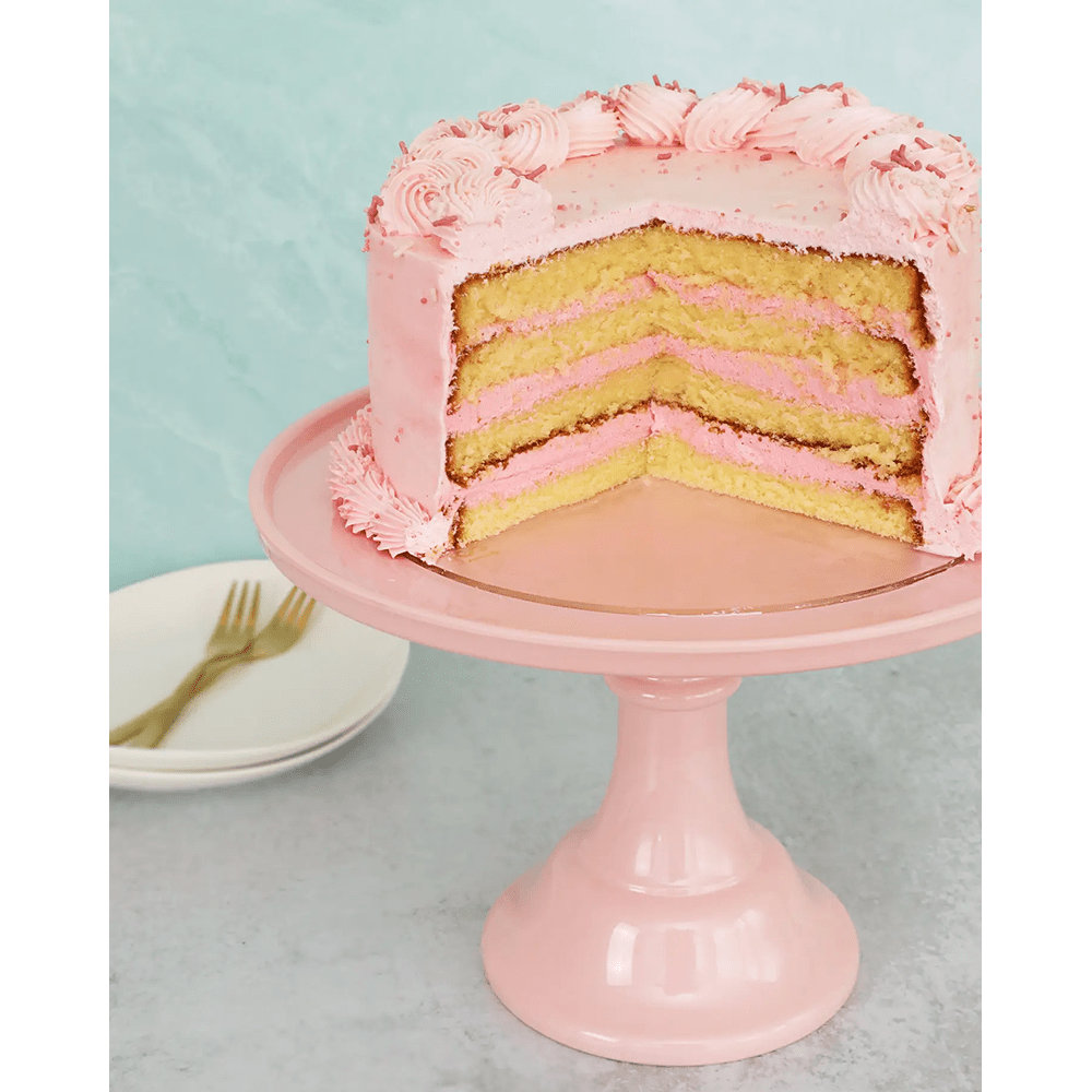 Melamine Cake Stand, Peony Pink - 2 Size Options
