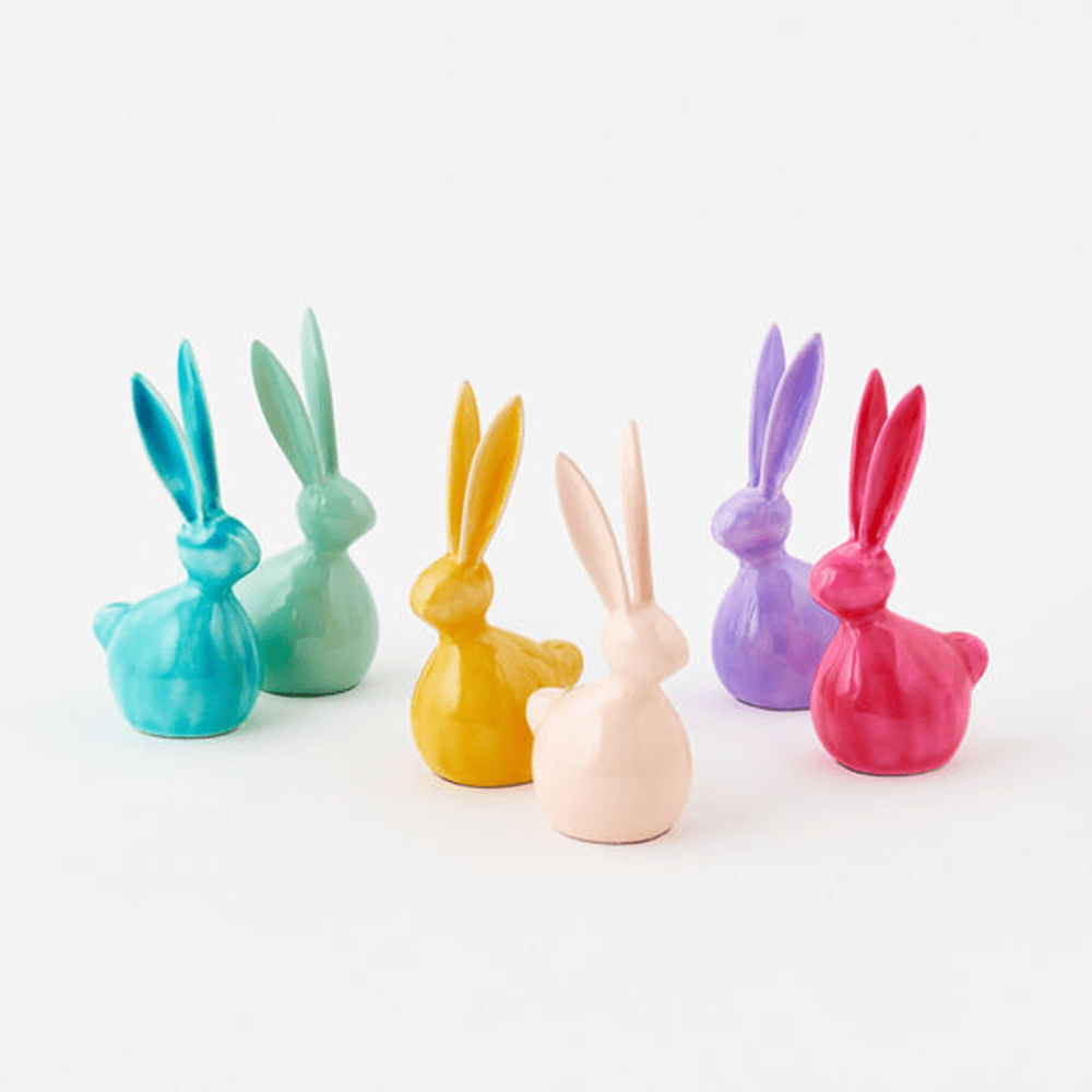 Metal Bunny, Large - 6 Color Options