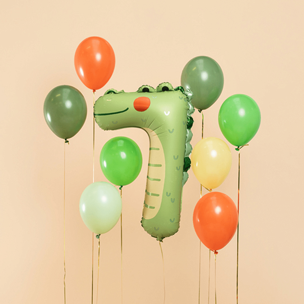 Number 7 Balloon - Crocodile