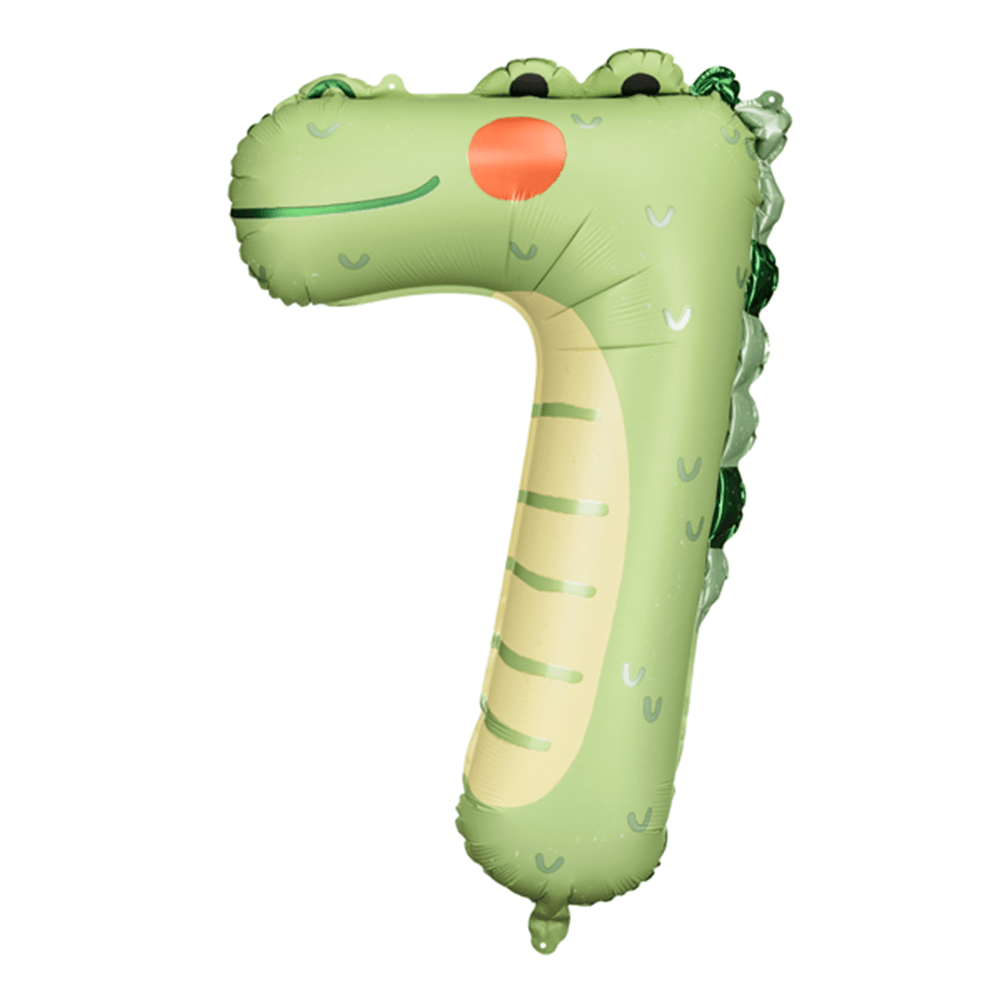 Number 7 Balloon - Crocodile