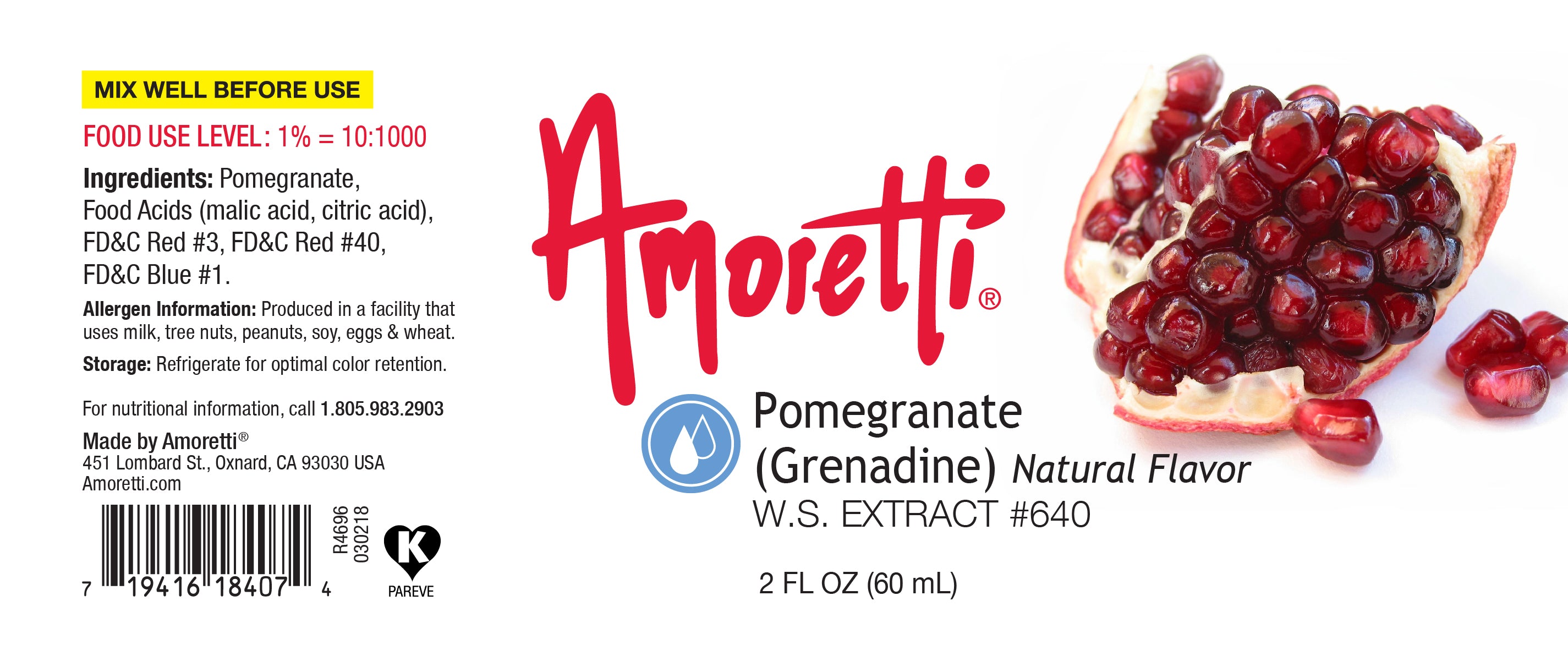Pomegranate (Grenadine) Extract Water Soluble (natural flavor)