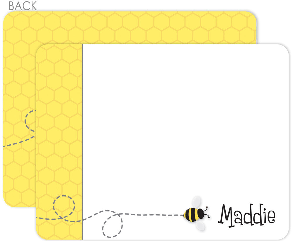 Bee On Honeycomb  Flat Notecards