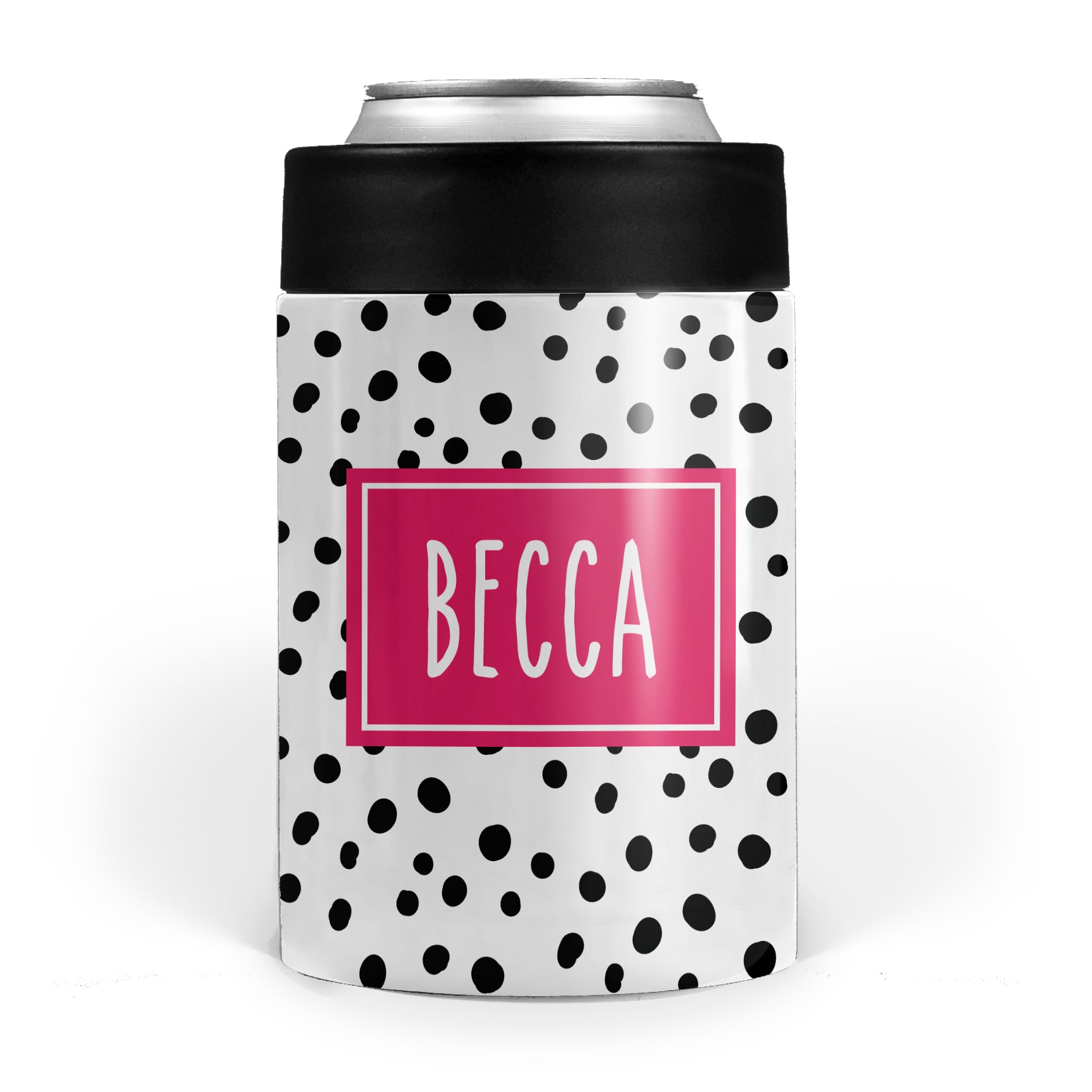 Happy Dots Stainless Steel Can Cooler
